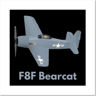 WW2 F8F Bearcat Airplane Posters and Art